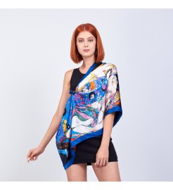 Klimt silk scarf
