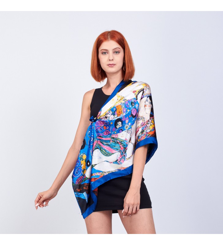 Klimt silk scarf