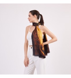 Klimt painting scarf