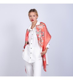 Mulberry silk printed shawl