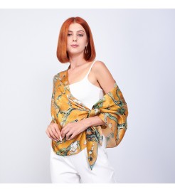 Apricot Tree Art Scarf